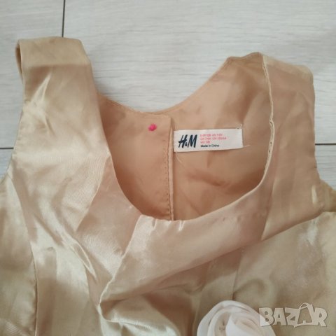Английска официална тюлена рокля H&M за 7-8 г., снимка 6 - Детски рокли и поли - 33283387