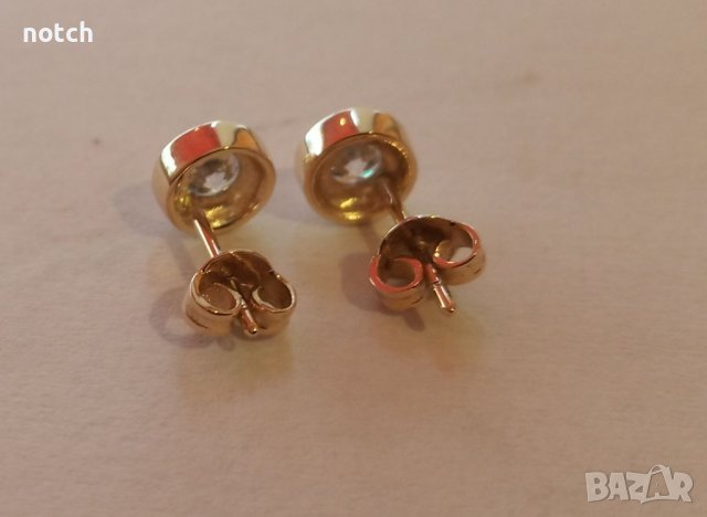 Златни обеци, снимка 6 - Обеци - 39153560