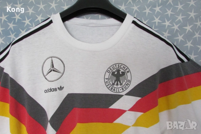 винтидж фланелка Adidas ITALIA 1990 West Germany дълъг ръкав горница Адидас анцуг Германия Левски, снимка 7 - Футбол - 52053200