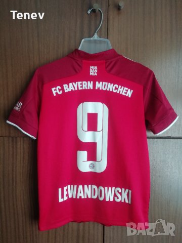 Bayern Munich Lewandowski Adidas оригинална фланелка тениска Левандовски Байерн Мюнхен 152 11-12г, снимка 1 - Детски тениски и потници - 42986943