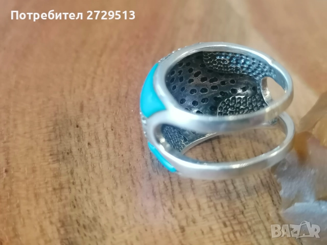  Сребърен пръстен, снимка 17 - Пръстени - 52186555