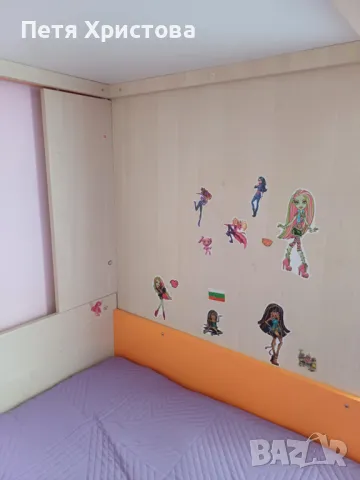 Продавам двуетажно легло за детска стая с два матрака размер 82/190, снимка 5 - Спални и легла - 50433768