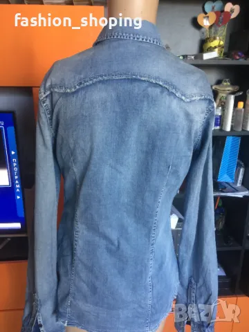 Дънкова риза Replay, размер S, снимка 7 - Ризи - 49401203