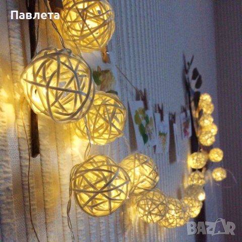 Коледни лампички декорация, снимка 3 - Декорация за дома - 43765281