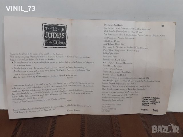   The Judds – River Of Time, снимка 5 - Аудио касети - 32358139