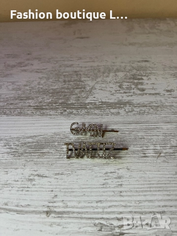 Комплект от 2 броя сребърни фиби за косата с блестящи камъчета ❤️, снимка 5 - Аксесоари за коса - 52333246