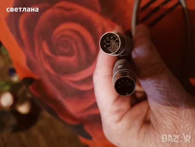 стар аудио кабел - 1.40 см, снимка 4 - Други - 49268236