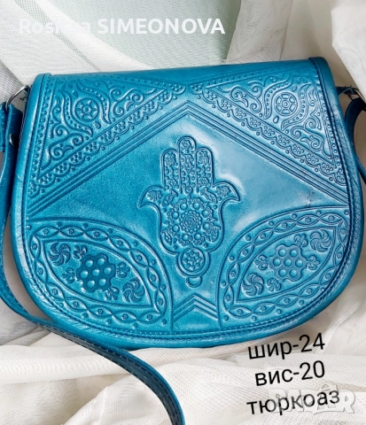 Тунизийски чанти естествена кожа, снимка 6 - Чанти - 52503870
