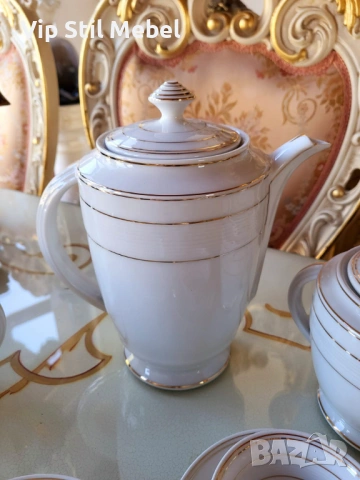 Френски сервиз за кафе LIMOGES , снимка 4 - Сервизи - 53217169