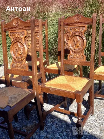 комплект за трапезария - маса , столове, контрабюфет, снимка 7 - Маси - 48446309