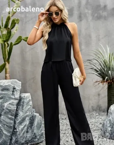 Дамски комплект от две части панталони Temperament Commuter Glossy Fabric, 3цвята , снимка 9 - Комплекти - 40368919