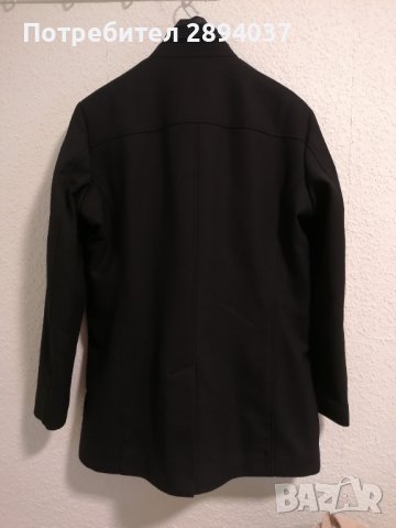 Топ елеганс стил статус лимитирана серия черно мъжко Ново палто яке есен-зима-пролет TEODOR ново, снимка 4 - Палта - 43780291