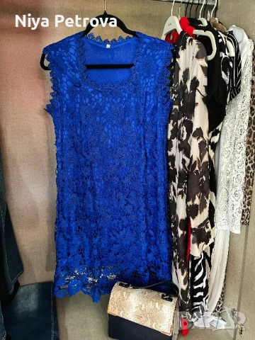 Нова дантелена рокля, С-М размер, снимка 1