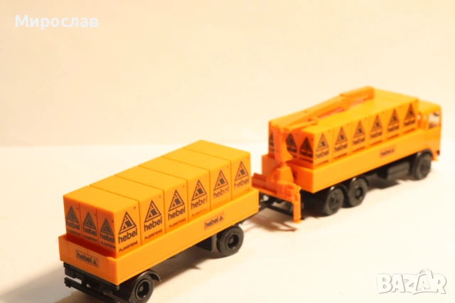 HERPA H0 1/87 MAN АВТОКРАН ТИР КАМИОН МОДЕЛ, снимка 8 - Колекции - 53385715