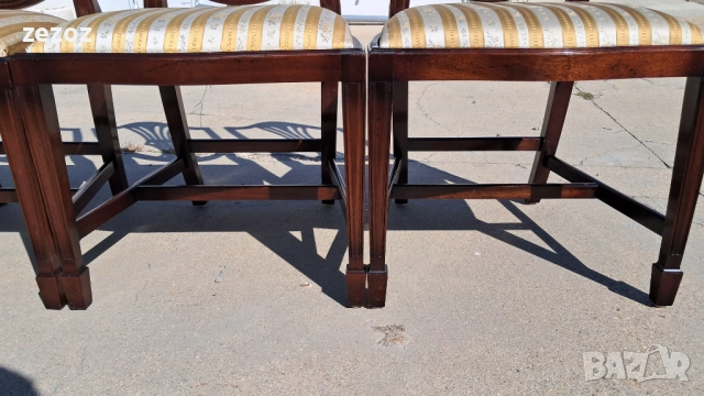 Столове трапезни масив махагон №023, снимка 8 - Столове - 52750380