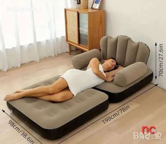 Надуваем фотьойл-легло , снимка 9 - Надуваеми легла - 48484870
