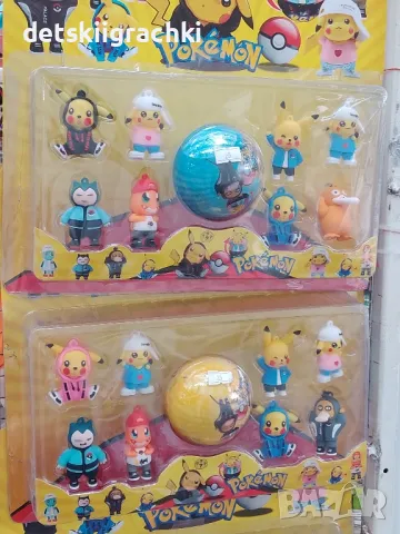 Покемон комплект с фигурки -разнообразие, снимка 7 - Фигурки - 43445674