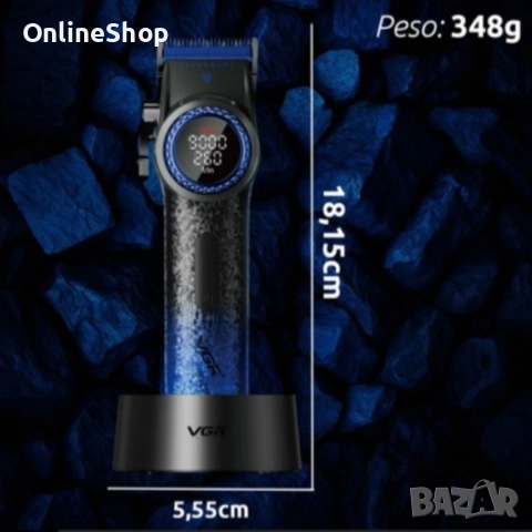 Професионална машинка за подстригване VGR PRO V-001, Син, снимка 13 - Други инструменти - 52813512