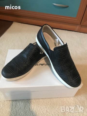 80 лв до 30.11!Emporio Armani,оригинал,изцяло естествена кожа, снимка 2 - Дамски ежедневни обувки - 33158537