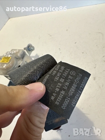 Заден десен предпазен колан за KIA Carens 2.0 CRDi (2007-2011) 89820-1D000, снимка 2 - Части - 53454667