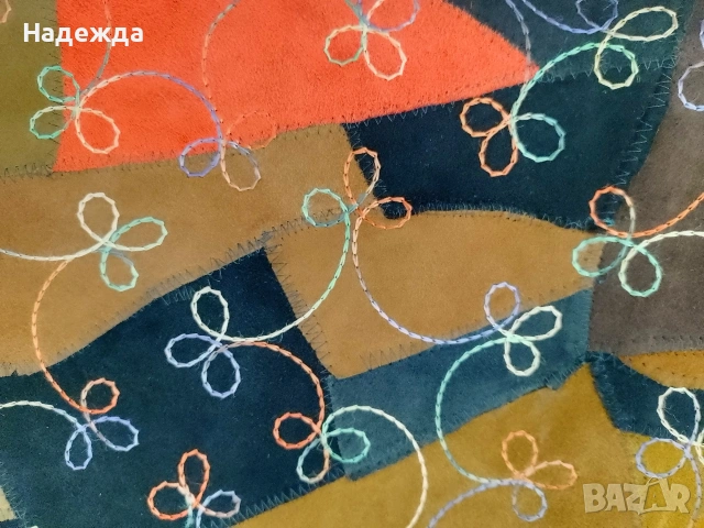 Кожен елек с декоративен шев, снимка 5 - Други - 53398698