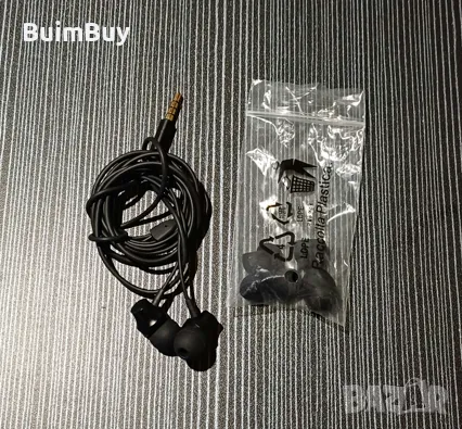 Слушалки с кабел, жак 3,5 мм, 1,2 м, черни