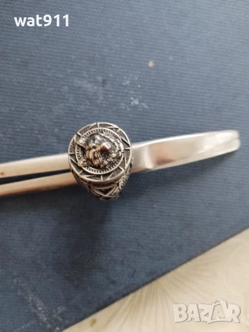 мъжки пръстен с глава на вълк