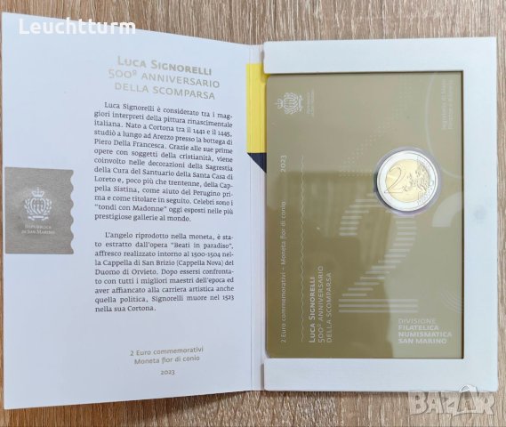 2 евро 2023 Сан Марино Синьорелли / San Marino "Signorelli, снимка 2 - Нумизматика и бонистика - 43725870