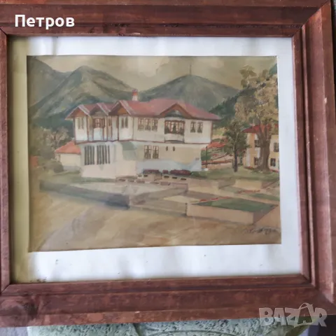 картина акварел 47/42 см