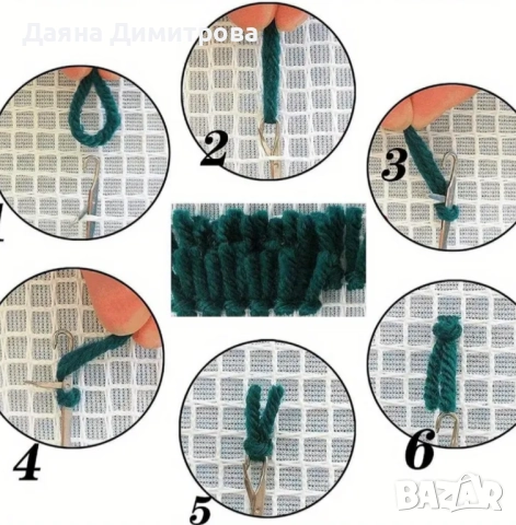 комплект за изработка на пухкаво килимче , снимка 2 - Декорация за дома - 52570722