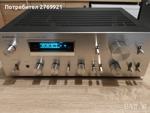 Усилвател Pioneer SA 708, снимка 6 - Ресийвъри, усилватели, смесителни пултове - 53477534