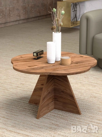 Дървена холна масичка / Масичка за кафе / Масичка за балкон , снимка 5 - Маси - 52488449