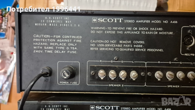 SCOTT A406, снимка 7 - Ресийвъри, усилватели, смесителни пултове - 52265735