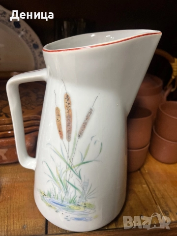 Изида от 1966 с най-рядко срещаната кана  Страхотен ретро модел и рядка декорация Размер-23/16 см , снимка 4 - Други - 52844168