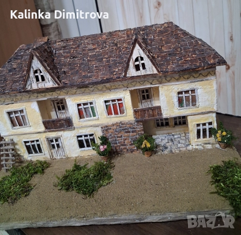 Макет на старинна къща-ръчна изработка., снимка 10 - Декорация за дома - 52806848