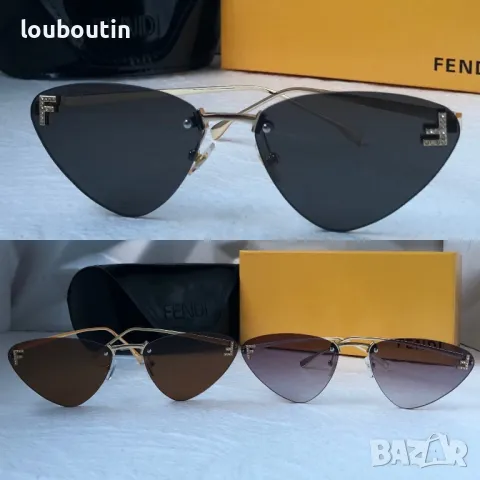 Fendi Дамски слънчеви очила тъиъгълни 3 цвята 