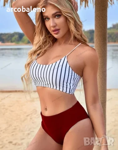 Моден секси дамски бански костюм, 3цвята , снимка 7 - Бански костюми - 41350797