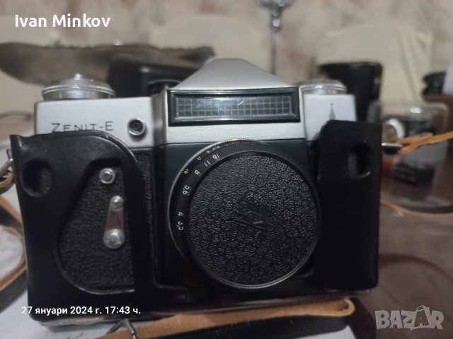 фотоапарат Зенит- E (Zenit-E) с логото на олимпийските игри , снимка 4 - Фотоапарати - 44003203