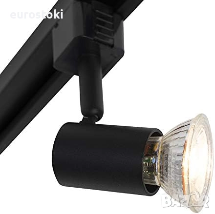 Qazqa - Модерна релсова светлина система за 5 крушки, 1-фазен спот, снимка 4 - Лампи за таван - 52031262