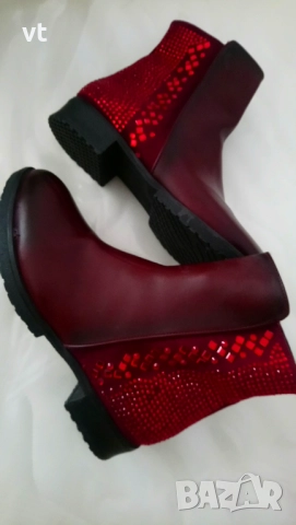 Дамска рокля цвят бордо , снимка 2 - Рокли - 52393367