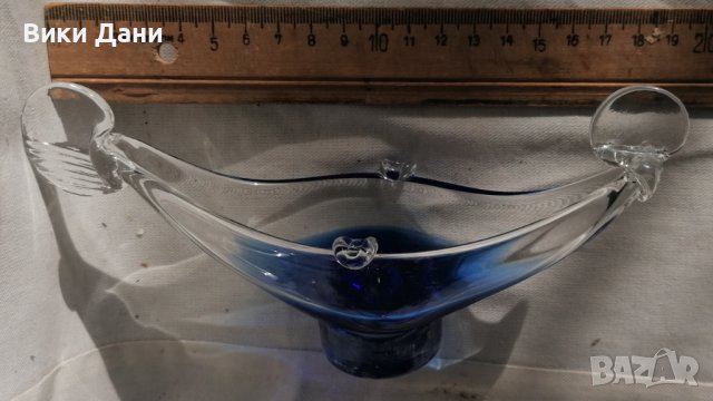 гондола Венеция цветно стъкло пепелник, снимка 2 - Статуетки - 44028991