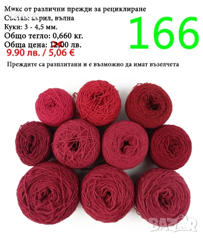 Евтини прежди в малки количества - нови и остатъци , снимка 10 - Други - 52042430