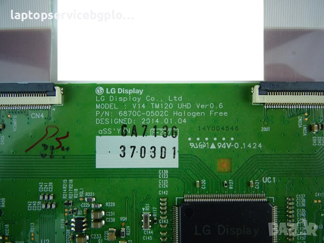 T Con Платка Board 6870C-0502C V14 TM120 UHD панел LC550EQE, снимка 2 - Части и Платки - 51842126