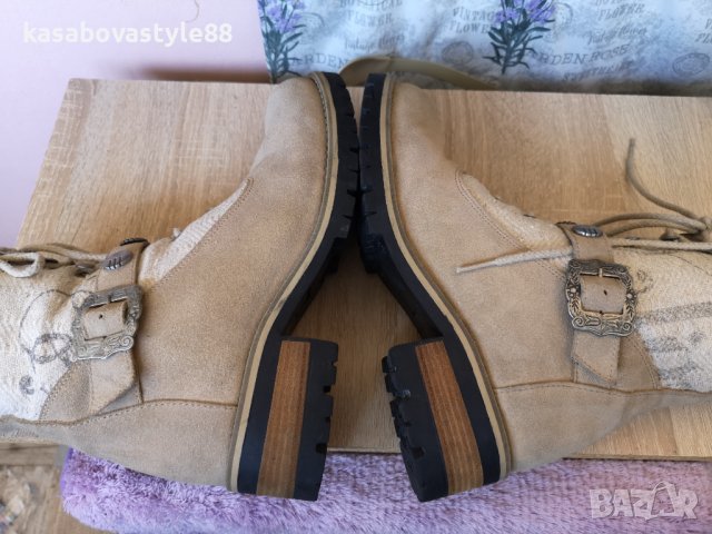 Ботуши Stockerpoint 41 н.Естествен велур, снимка 7 - Дамски ботуши - 39252436