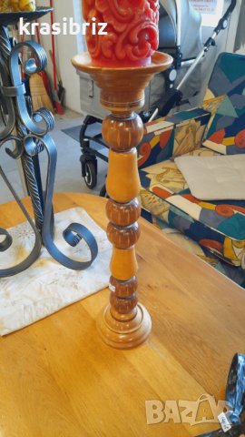 Свещник масивно дърво внос Германия , снимка 2 - Други стоки за дома - 38773066