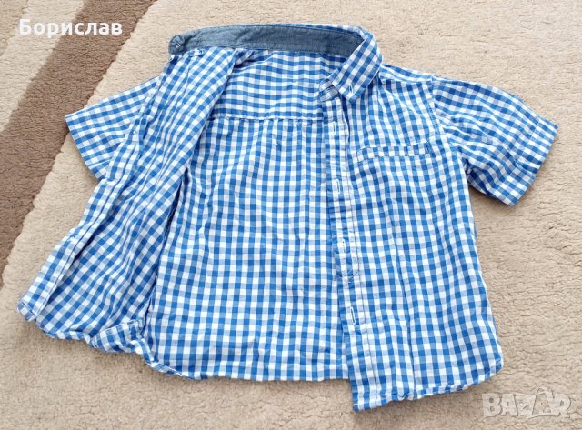 Бебешка риза Primark - С къс ръкав, 9-12 месеца, снимка 5 - Бебешки блузки - 32928454