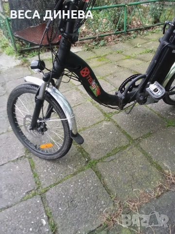 Продавам Електрически Сгъваем Велосипед с скорости Мотор 250 вата Батерия 36 волта 10 ампера , снимка 13 - Велосипеди - 53458292