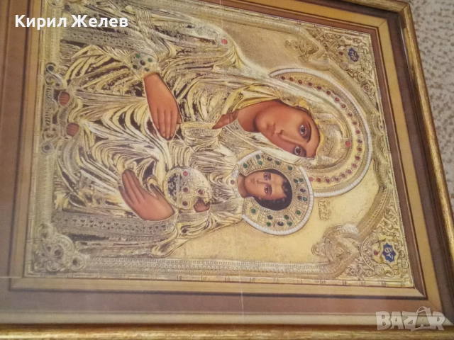 Икона Света Богородица в рамка 50492, снимка 2 - Икони - 52507050