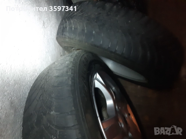 4 джанти 14 ки за фиат 500 с две нови зимни 185/65/14, снимка 6 - Гуми и джанти - 52945179