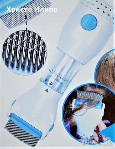 Електрически Уред Гребен за премахване на въшки и гниди V-Comb, снимка 5 - Други - 53441581